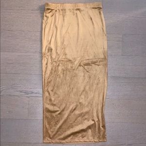 Suede skirt